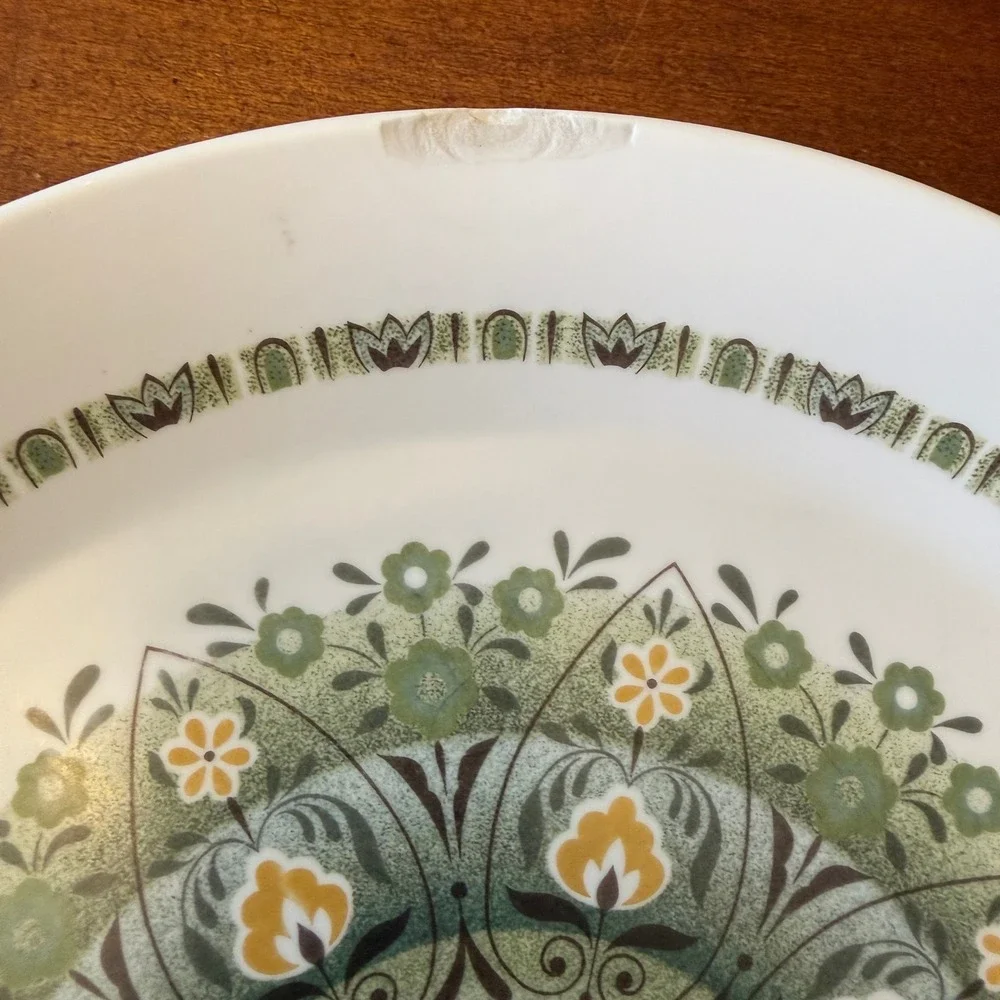 Noritake Progression Palos Verde 9020 China Plates 9 piece Set Vintage Japan MCM